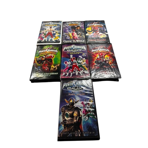 Power Rangers Lot of 7 VHS Tapes UNTESTED - Picture 1 of 12
